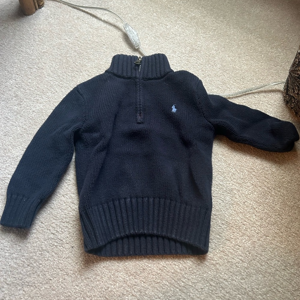 Polo baby zip up sweater size 24m